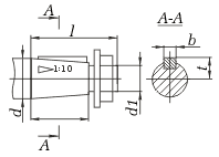 Размеры конических валов планетарных мотор редукторов 3МП